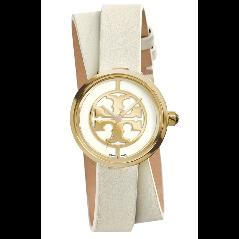 Strap for Tory Burch Reva Logo Double Wrap Watch